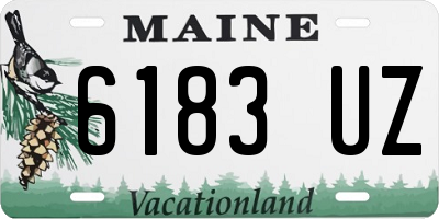 ME license plate 6183UZ