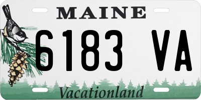 ME license plate 6183VA