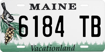 ME license plate 6184TB