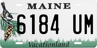 ME license plate 6184UM