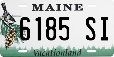 ME license plate 6185SI