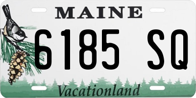 ME license plate 6185SQ