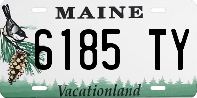 ME license plate 6185TY