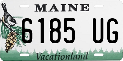 ME license plate 6185UG
