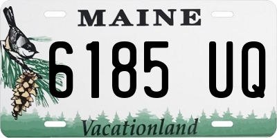 ME license plate 6185UQ