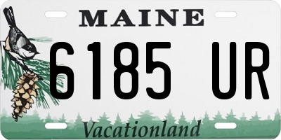 ME license plate 6185UR