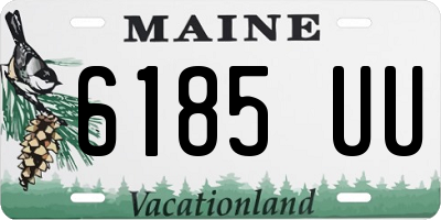 ME license plate 6185UU