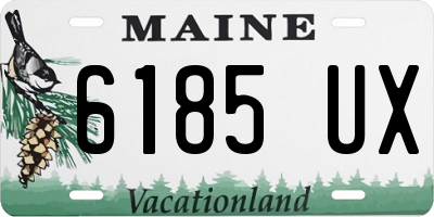 ME license plate 6185UX
