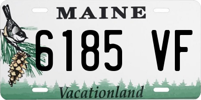 ME license plate 6185VF