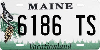 ME license plate 6186TS