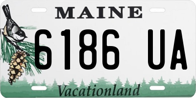 ME license plate 6186UA
