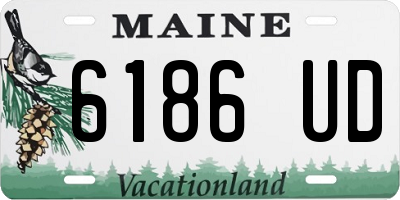 ME license plate 6186UD