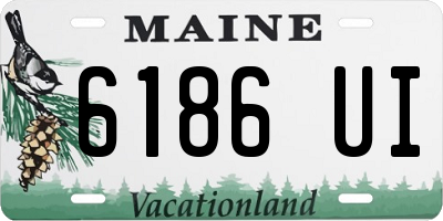 ME license plate 6186UI