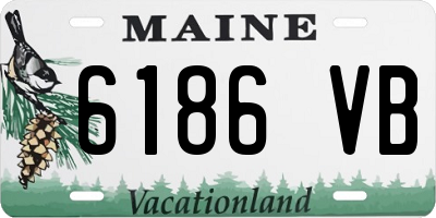 ME license plate 6186VB