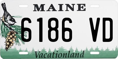 ME license plate 6186VD