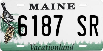 ME license plate 6187SR