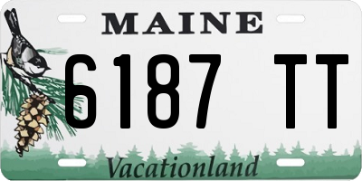 ME license plate 6187TT