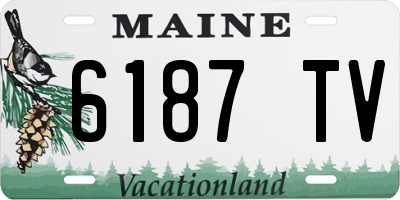 ME license plate 6187TV