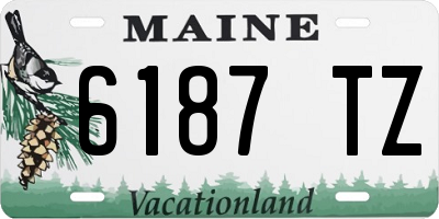 ME license plate 6187TZ