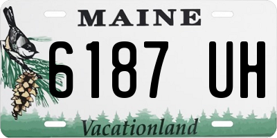 ME license plate 6187UH