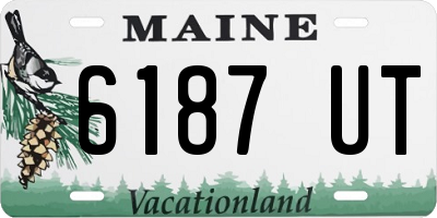 ME license plate 6187UT