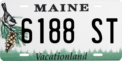 ME license plate 6188ST