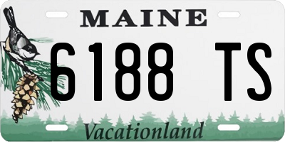 ME license plate 6188TS