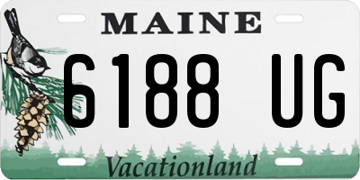 ME license plate 6188UG