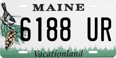 ME license plate 6188UR