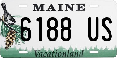 ME license plate 6188US