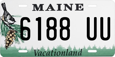 ME license plate 6188UU