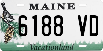 ME license plate 6188VD