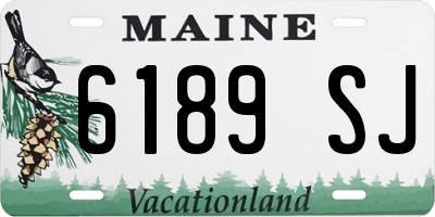 ME license plate 6189SJ