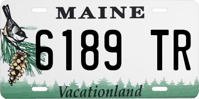 ME license plate 6189TR