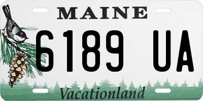 ME license plate 6189UA