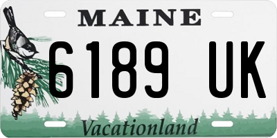 ME license plate 6189UK