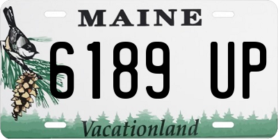 ME license plate 6189UP