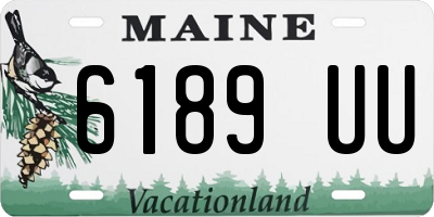 ME license plate 6189UU