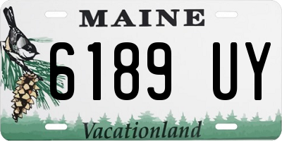 ME license plate 6189UY