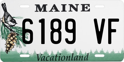 ME license plate 6189VF