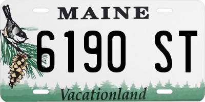 ME license plate 6190ST