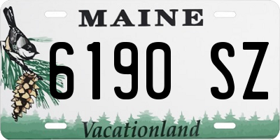 ME license plate 6190SZ