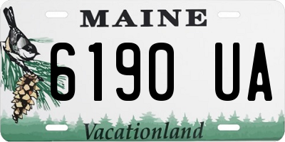 ME license plate 6190UA