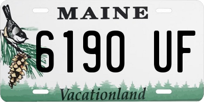 ME license plate 6190UF