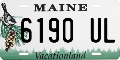 ME license plate 6190UL