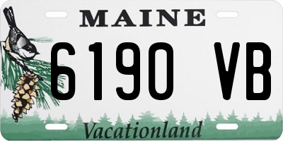 ME license plate 6190VB