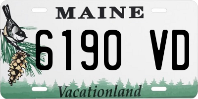 ME license plate 6190VD