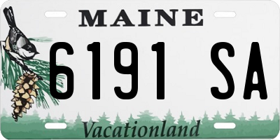 ME license plate 6191SA