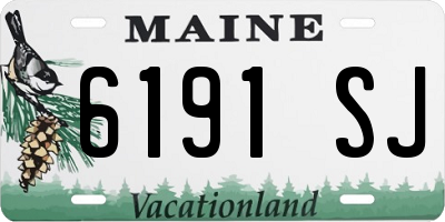 ME license plate 6191SJ