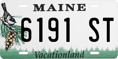 ME license plate 6191ST